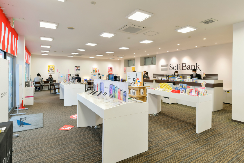 softbank店内